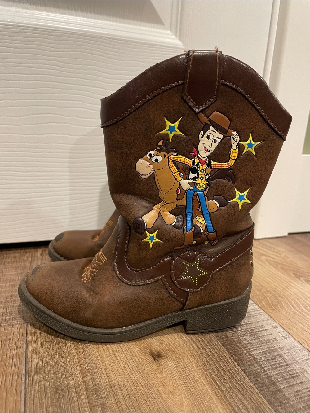 Disney Brown Woody & Bullseye Cowboy Boots
